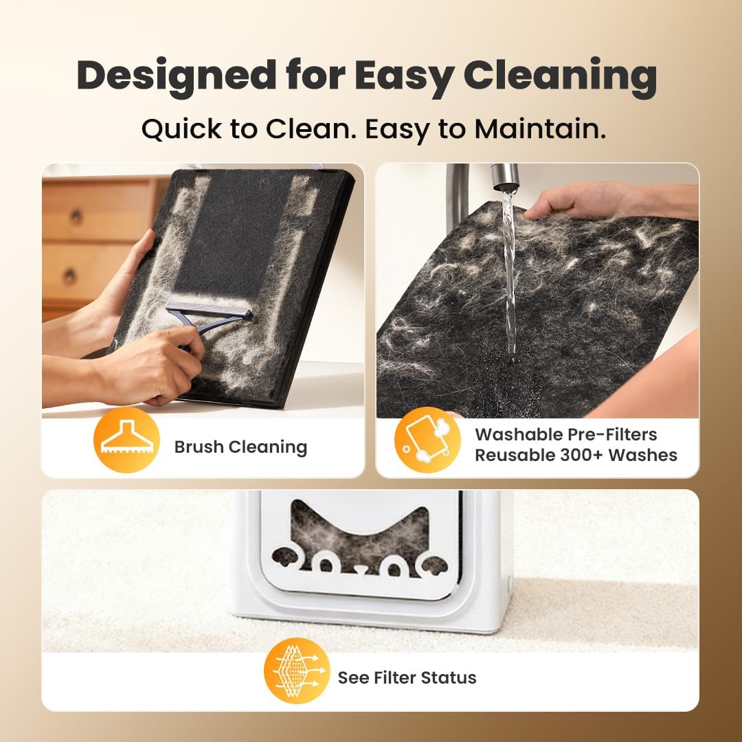 Thumbnail 5 de oneisall Pet Air Purifier PP02 for large rooms (CADR 320 m³/h) with washable double-sided filter