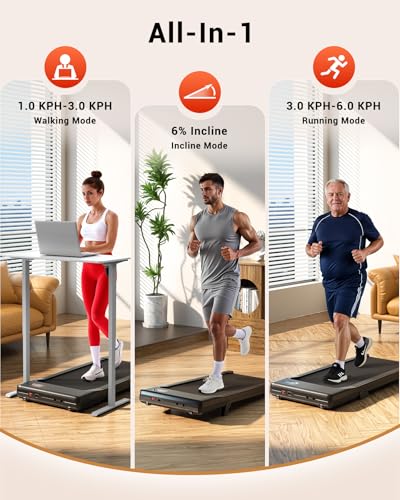 Detalle de Superun Walking Pad Raceable 6% Incline 2.5HP Under Desk Treadmill