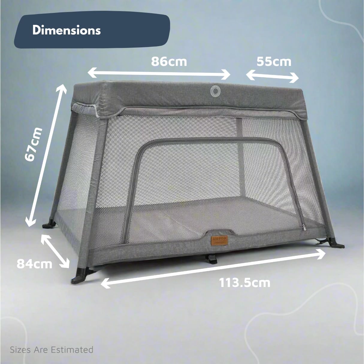 Thumbnail 5 de Venture Airpod Travel Cot Lightweight foldable cot 0–3 years