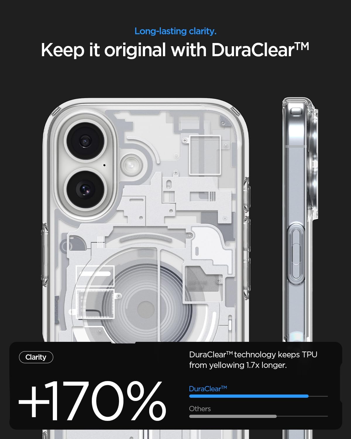 Detalle de Spigen Ultra Hybrid MagFit pour iPhone 17 DuraClear 1