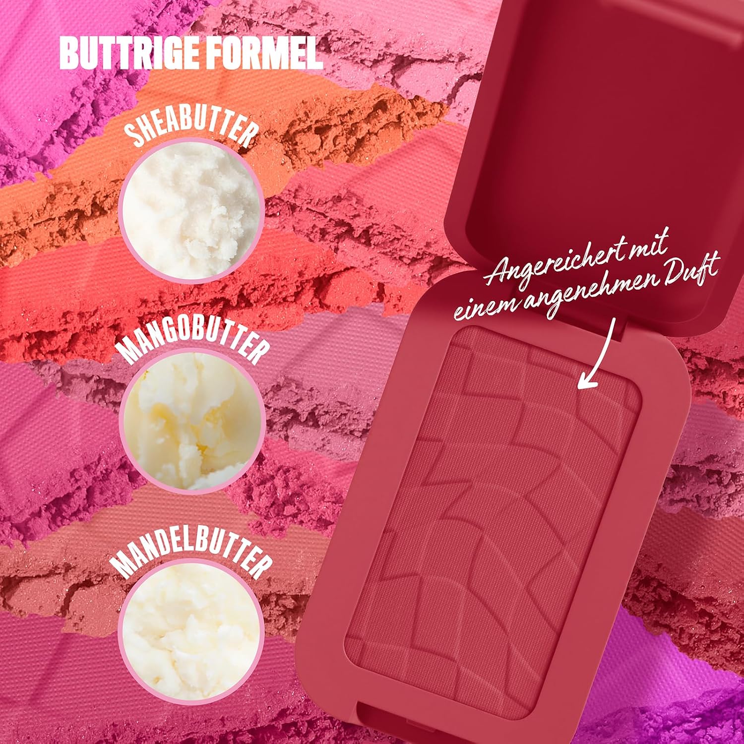 Detalle de NYX Professional Makeup Buttermelt Blush (Farbe 10 Back and Butta) – cremiger Blush mit Shea-, Mandel- & Mangobutter