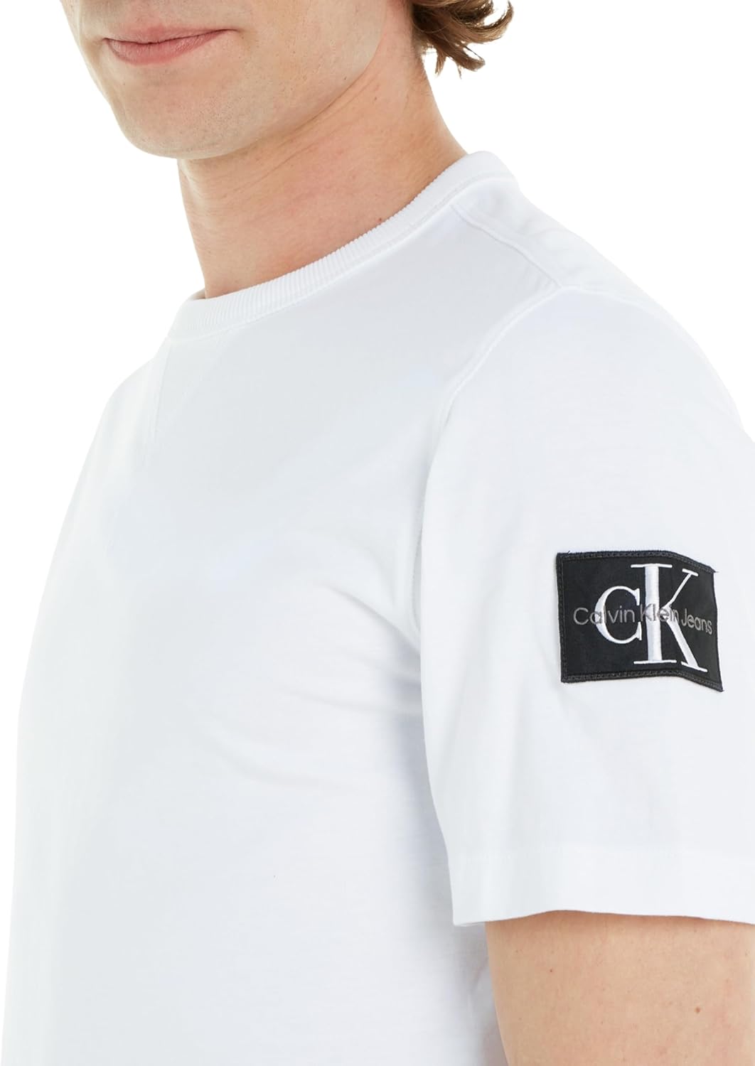 Thumbnail 2 de Calvin Klein T-Shirt Manches Courtes Homme Regular Tee avec Insigne