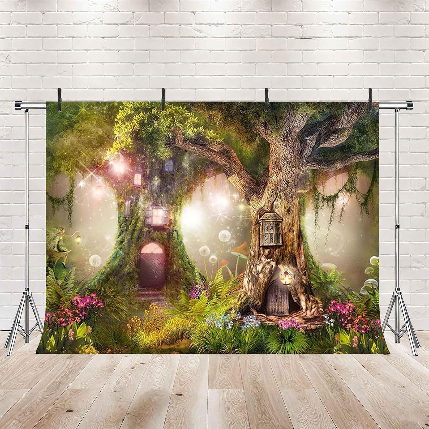 Thumbnail 3 de MEHOFOND 10x7ft Spring Forest Backdrop