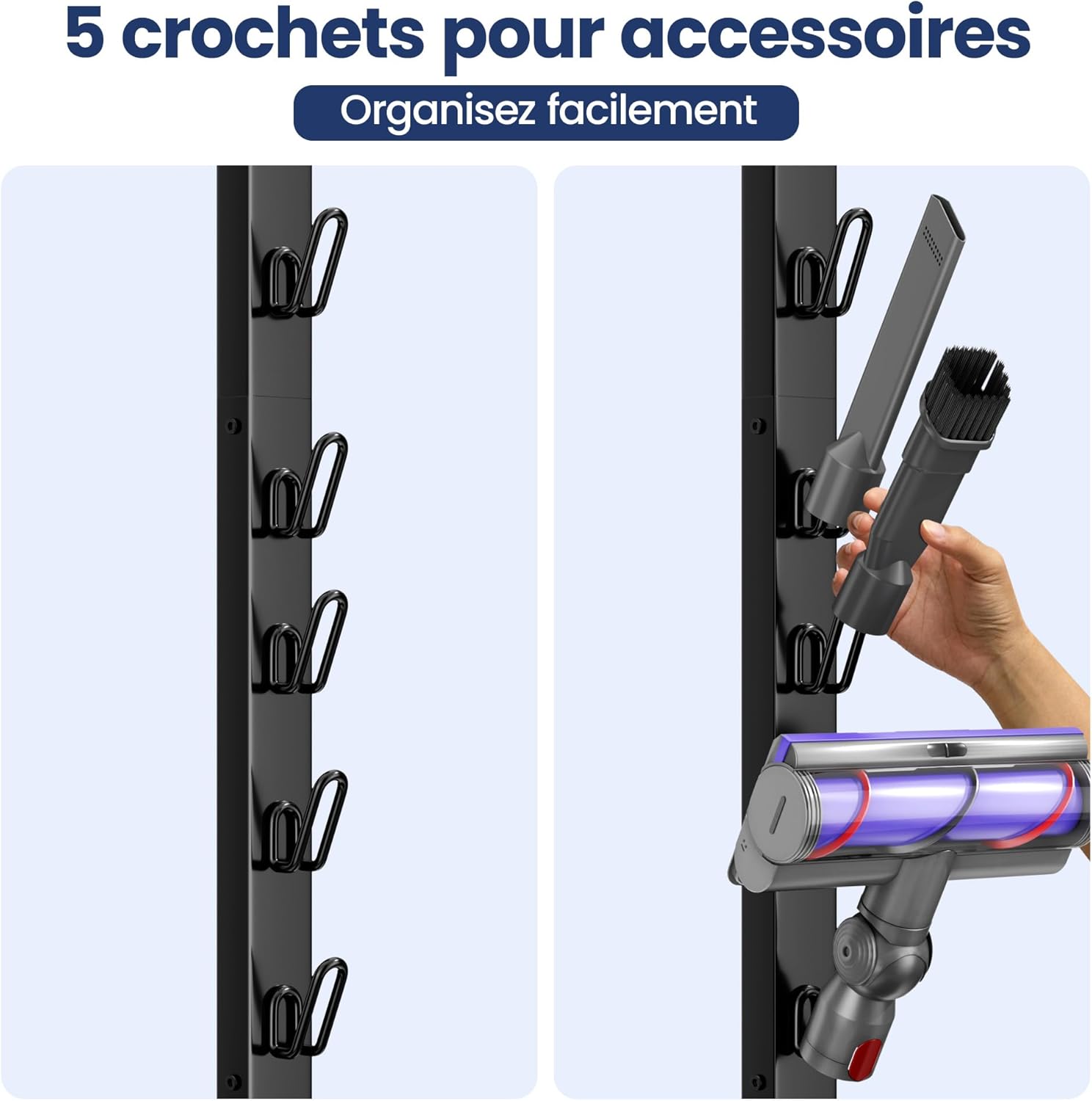 Detalle 2 de Pickpiff Support sur pied pour Dyson — rangement compact et accessoires à portée de main