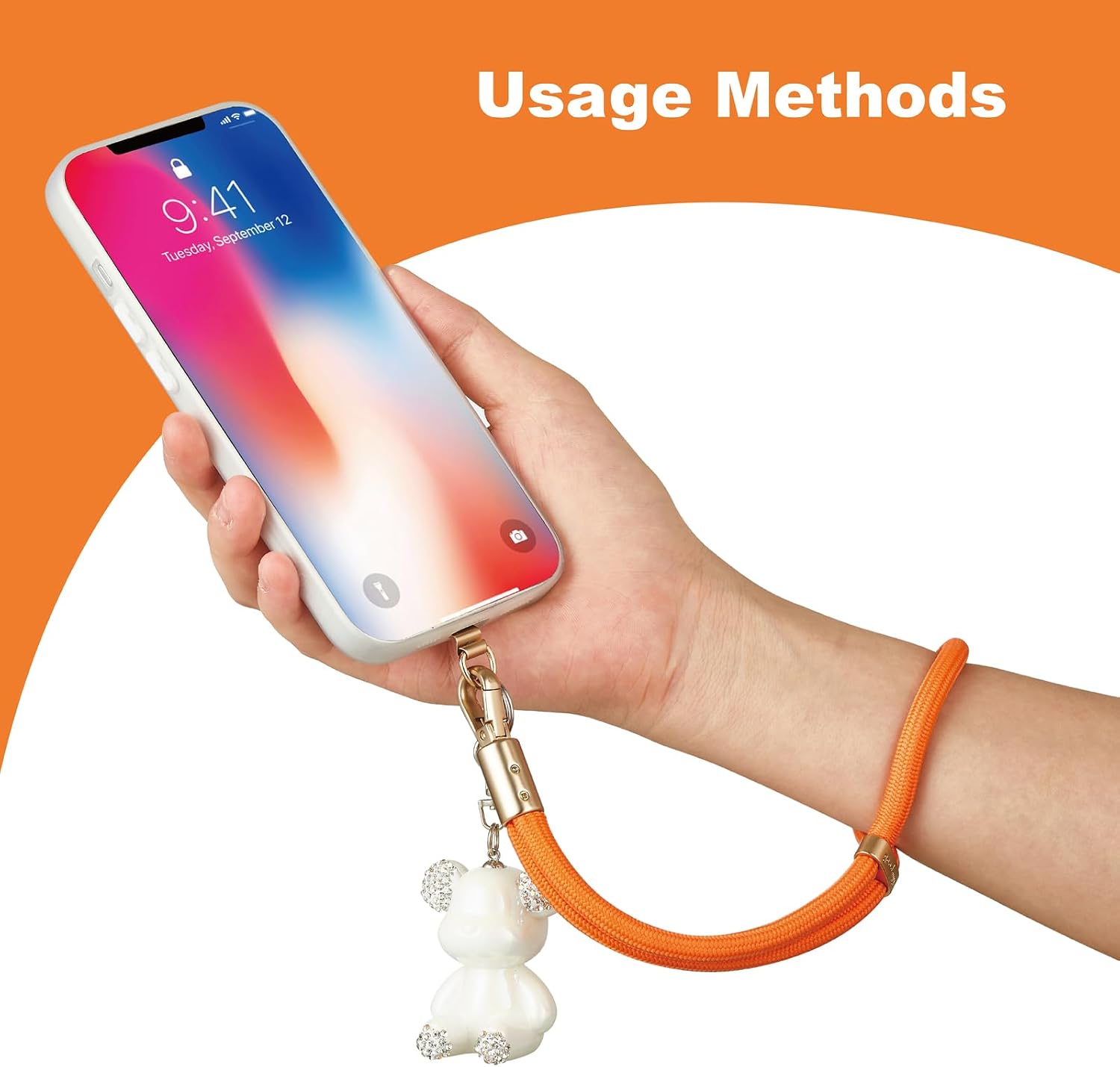 Thumbnail 6 de GOODAYY Phone Wrist Strap: Adjustable Elasticity, Dual Patch (Metal & Nylon) Lanyard