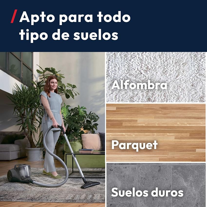 Thumbnail 4 de Hoover HP1 Aspirador Compacto Sin Bolsa, Ligero y Multisuperficie 🧹