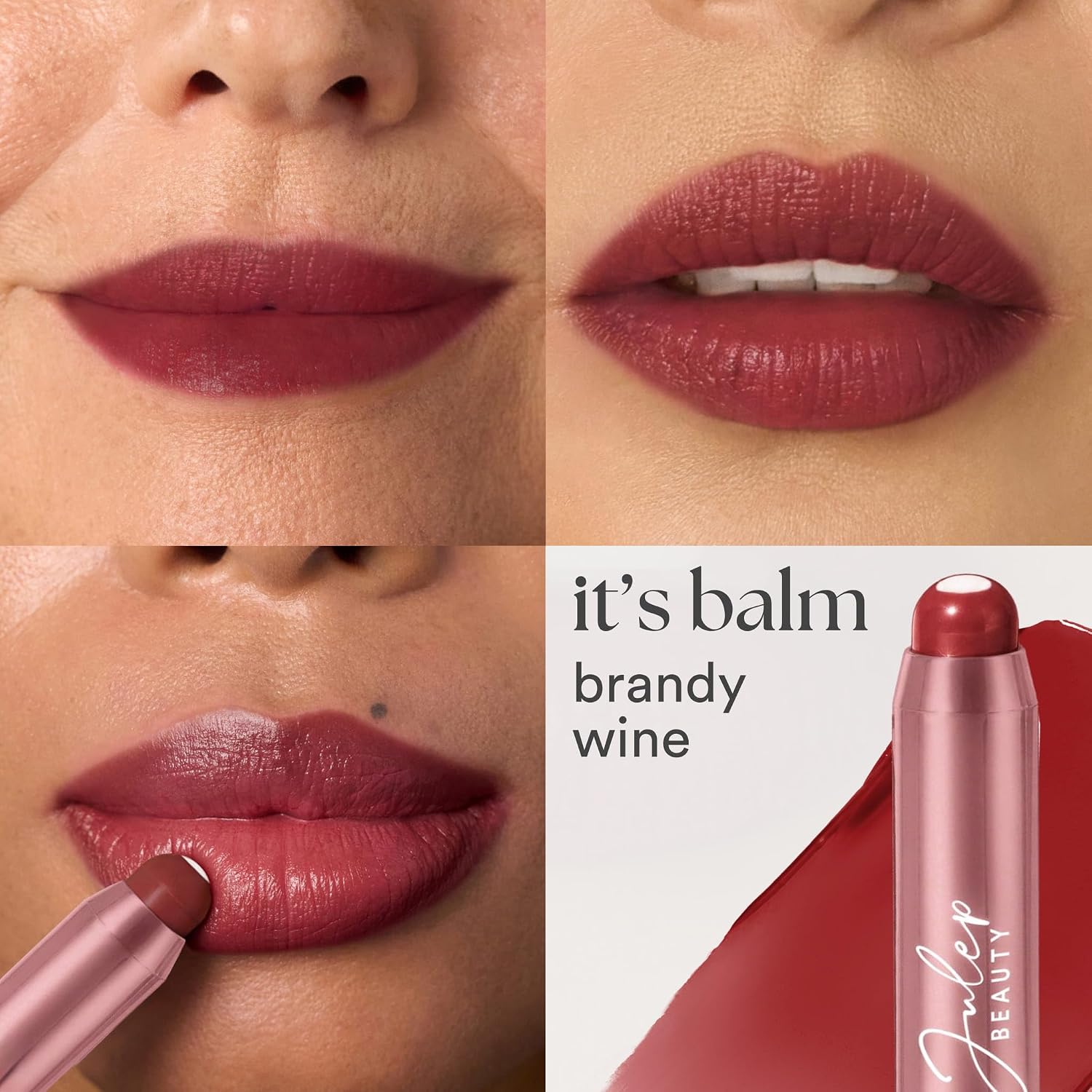 Detalle de Julep It's Balm Moisturizing Lip Crayon Set, Vintage Mauve & Brandy Wine