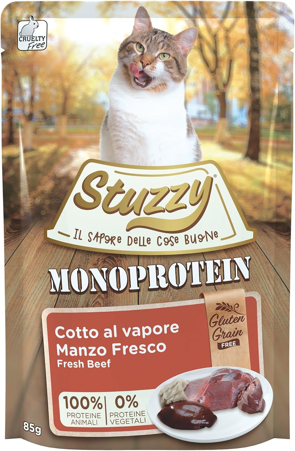 Thumbnail 6 de Stuzzy Monoprotein Tacchino 85g: alimento completo monoproteico per gatti adulti