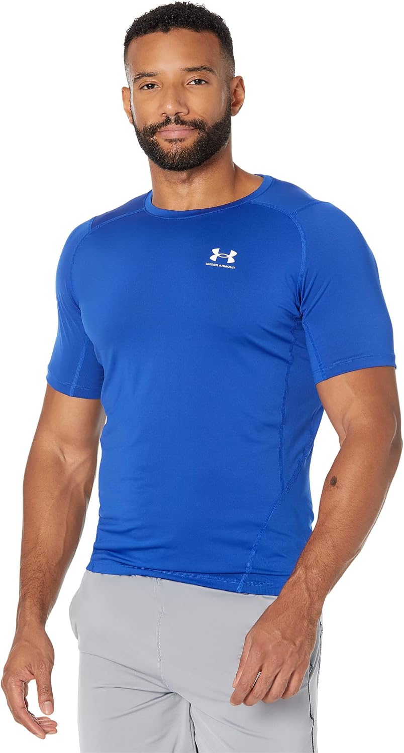 Thumbnail 5 de Under Armour Men's Heatgear Compression Shirt Black/White M – performance légère et confort durable
