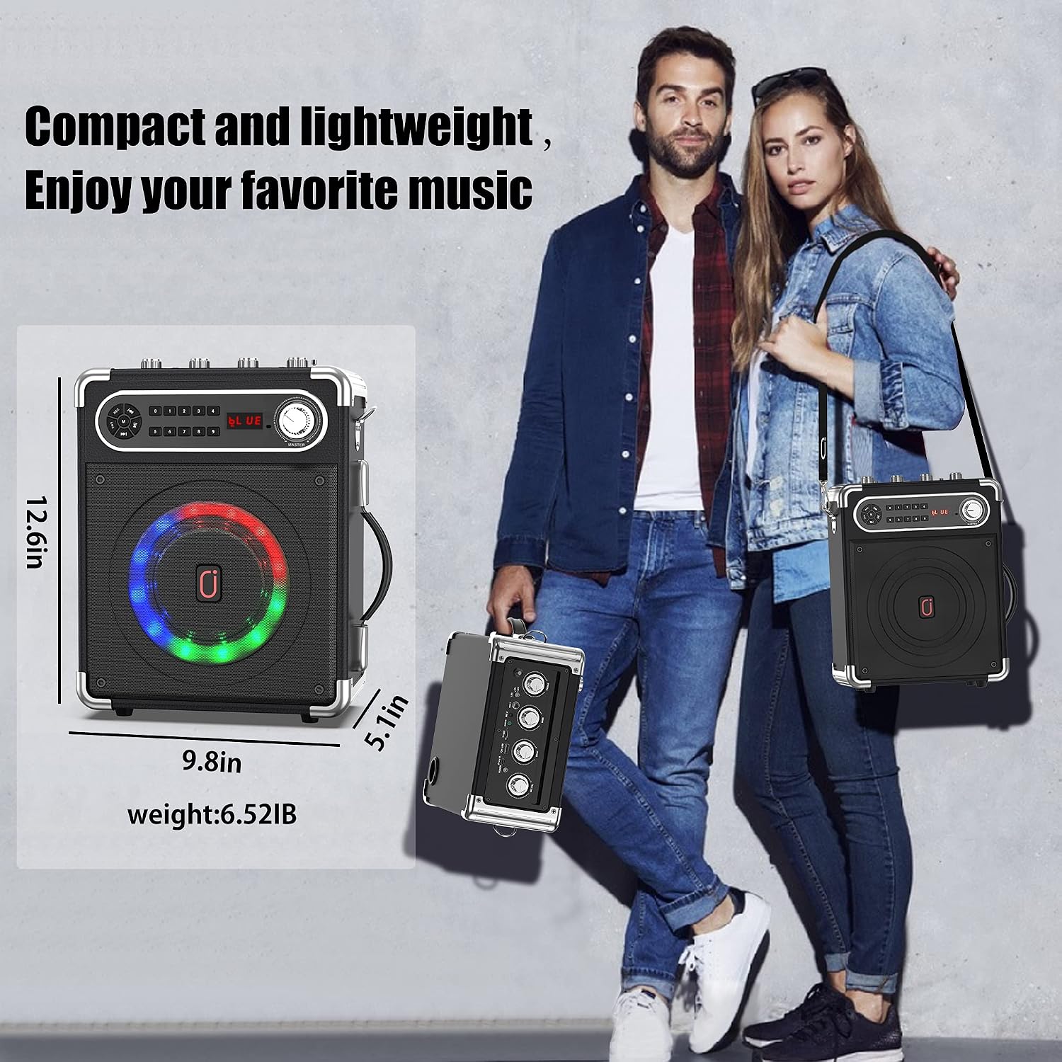 Thumbnail 6 de JAUYXIAN Portable PA Speaker with 5.25-Inch Subwoofer