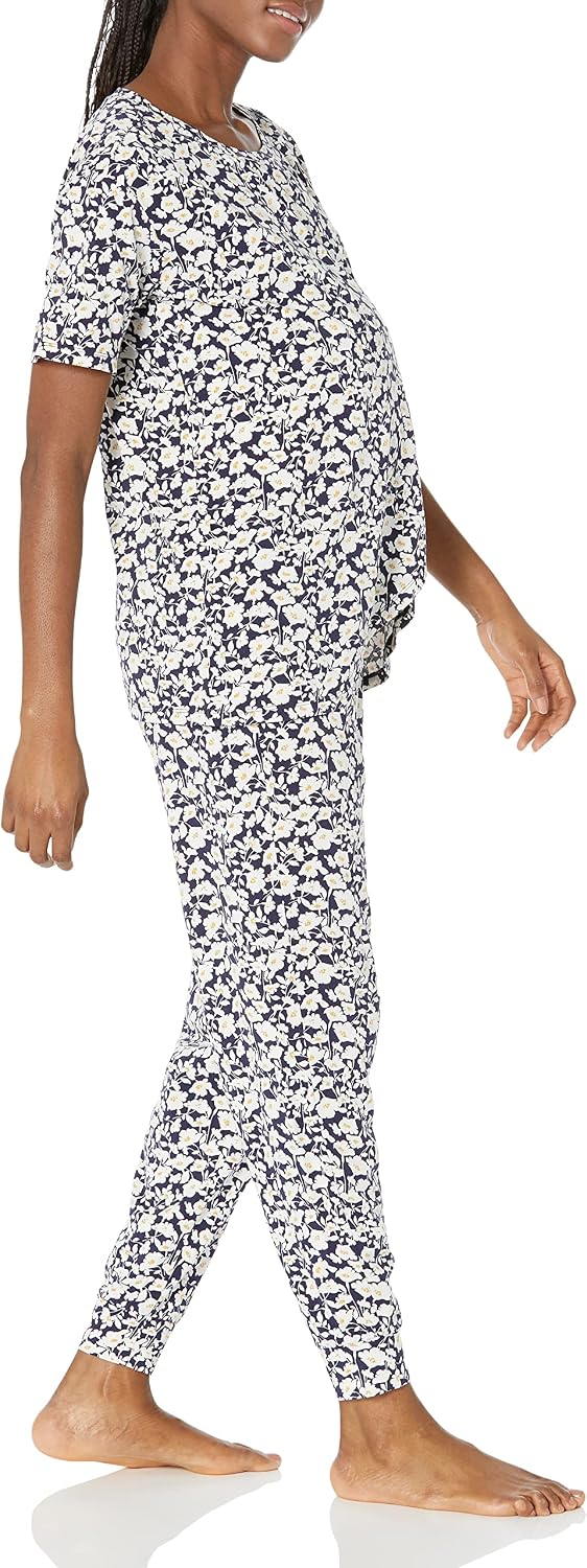 Detalle 2 de Amazon Essentials Womens Cotton Modal Maternity Nursing Pajama Set