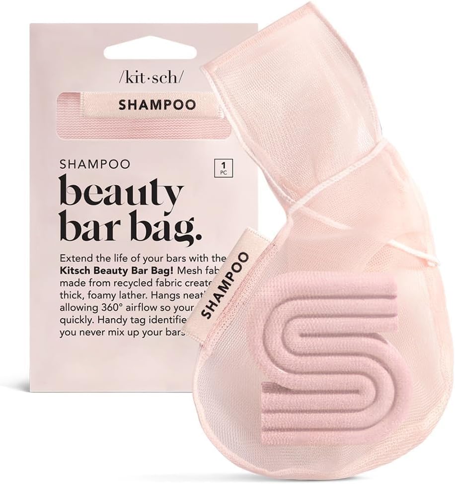 Thumbnail 2 de Kitsch Sac économiseur de savon – poche en maille recyclée (gel douche, après-shampooing & barres de shampooing) breveté