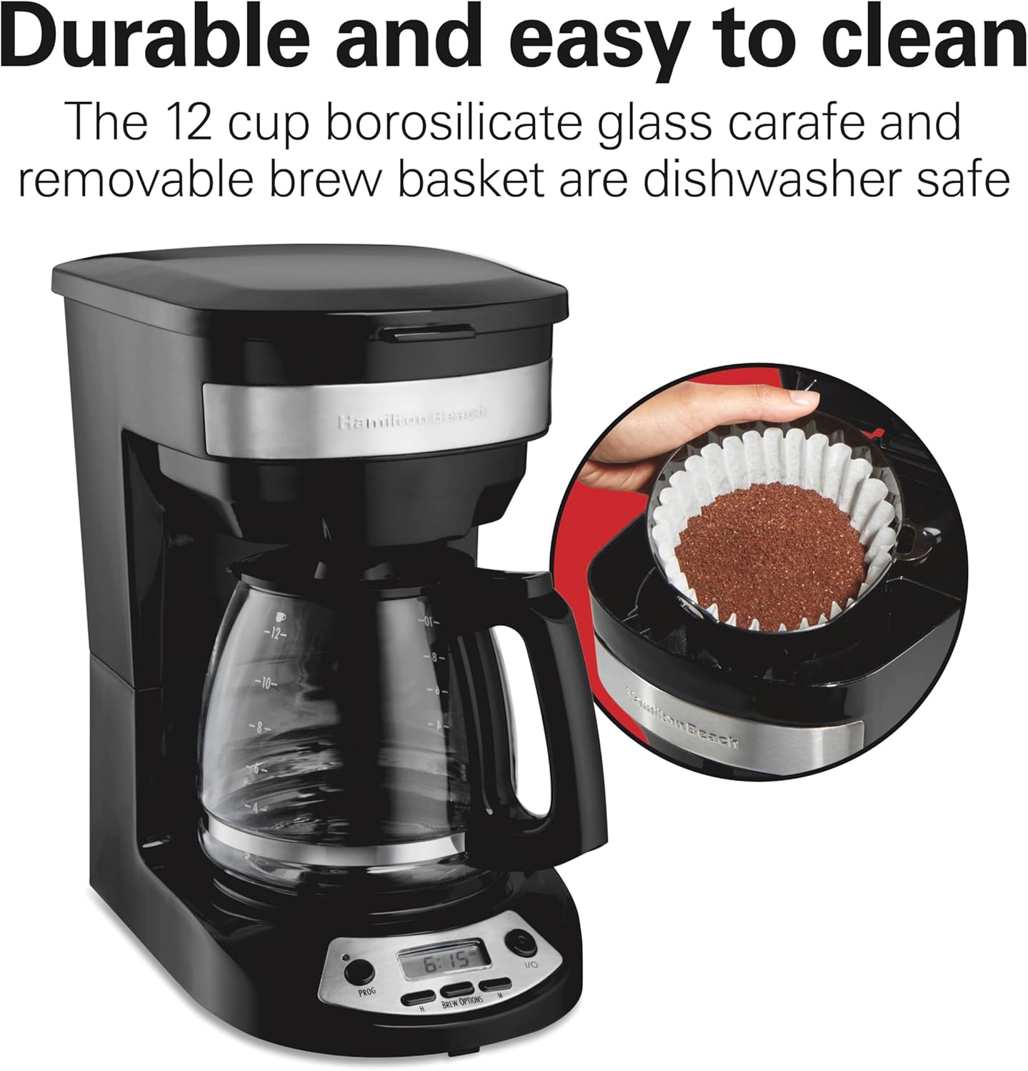 Thumbnail 6 de Hamilton Beach 12 Cup Programmable Coffee Maker