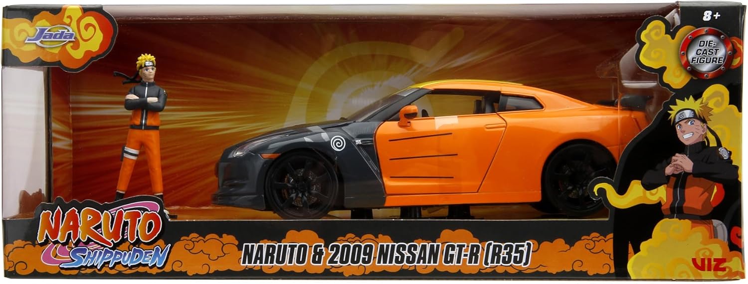 Thumbnail 4 de Jada Toys Naruto 2009 Nissan GT-R im Maßstab 1:24 – die Die-cast Sammelauto-Edition
