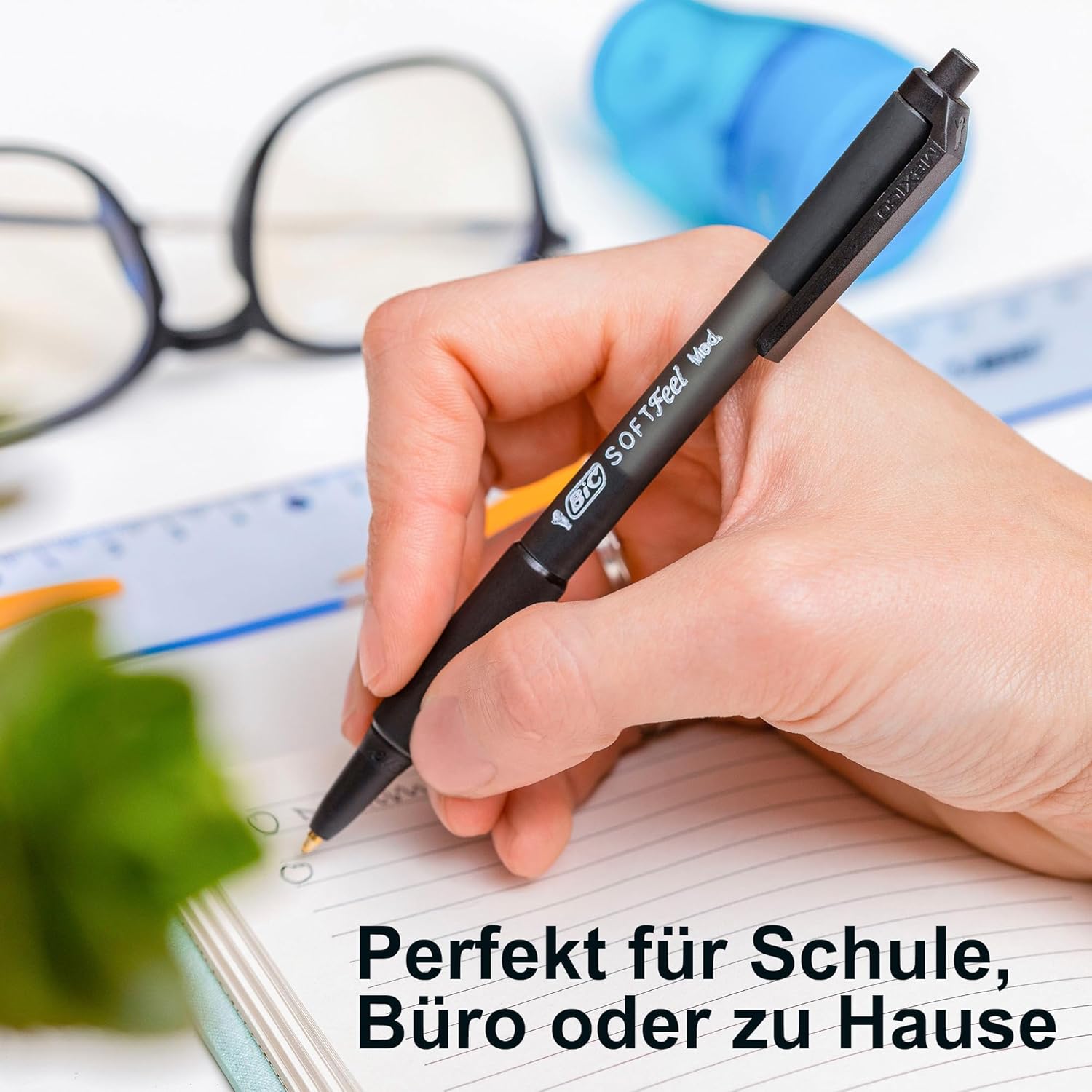 Thumbnail 5 de BIC Soft Feel Clic Grip Kugelschreiber 1,0 mm, 12er Pack 🖊