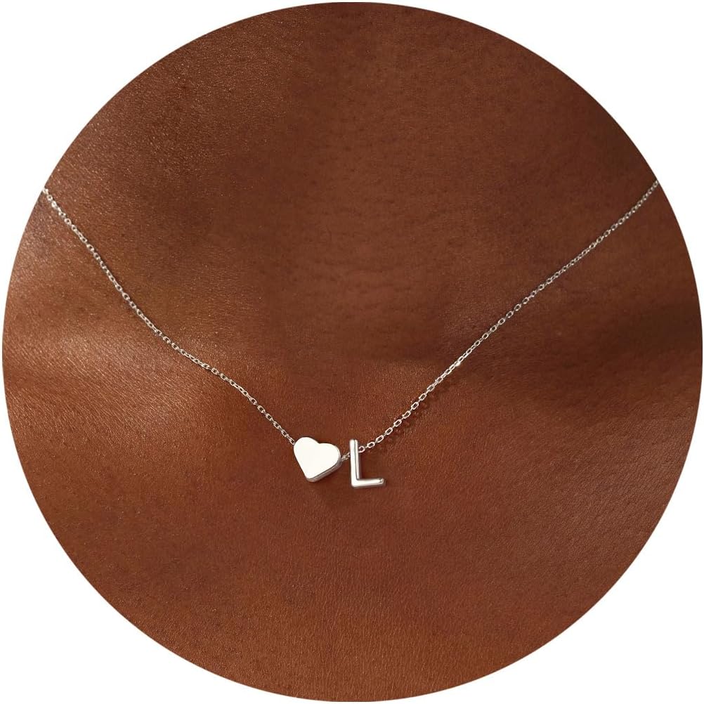 Thumbnail 6 de TINGN 18K gold plated heart initial necklace for kids (heart + initial) – Easter gift for girls