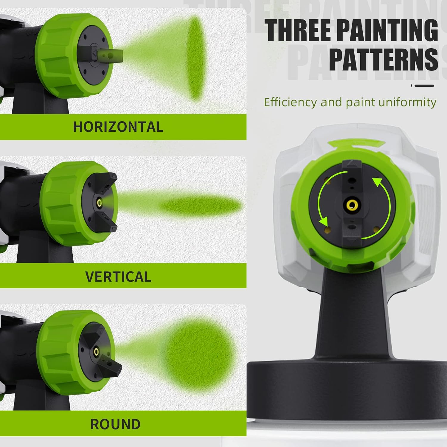 Thumbnail 1 de Huepar Tools SG450 HVLP Electric Paint Sprayer (800ml, 3 Nozzles, 3 Spray Patterns)