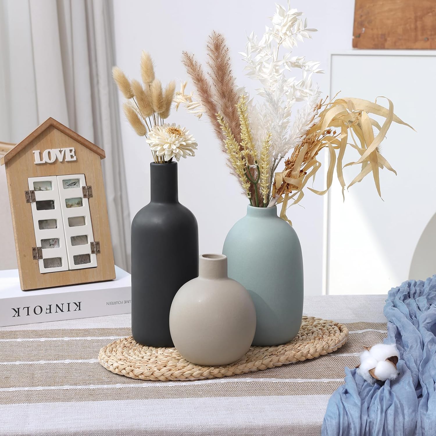 Detalle 2 de Ceramic Vase Set of 3