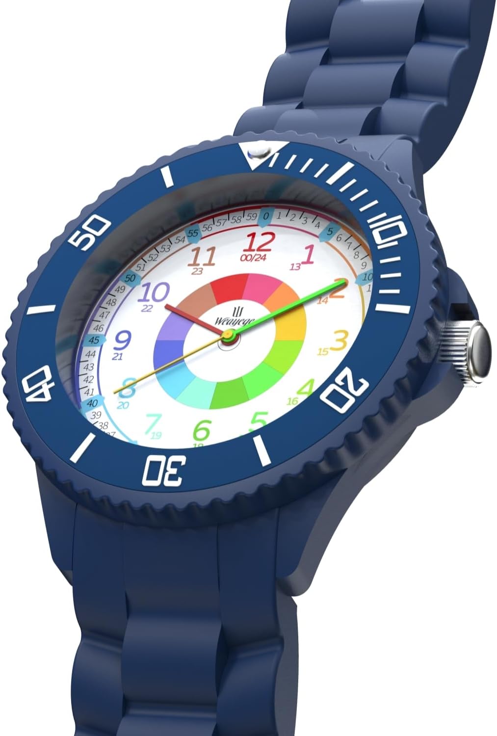 Detalle 2 de Weayege Reloj educativo infantil multicolor 3ATM