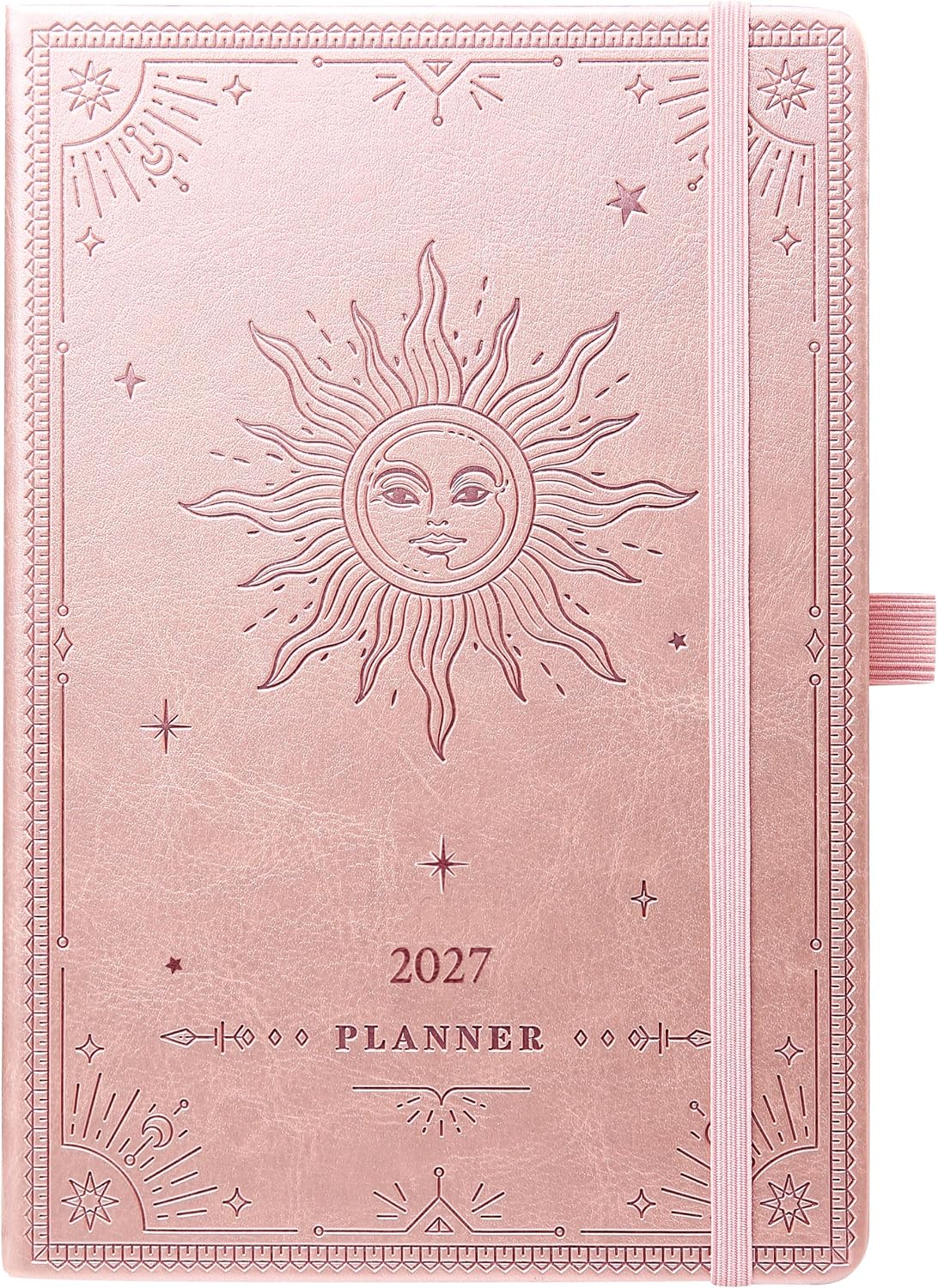 Detalle de Artfan ANA5MGTY22B13 2027 Planner, Weekly and Monthly, Rose Gold Faux Leather