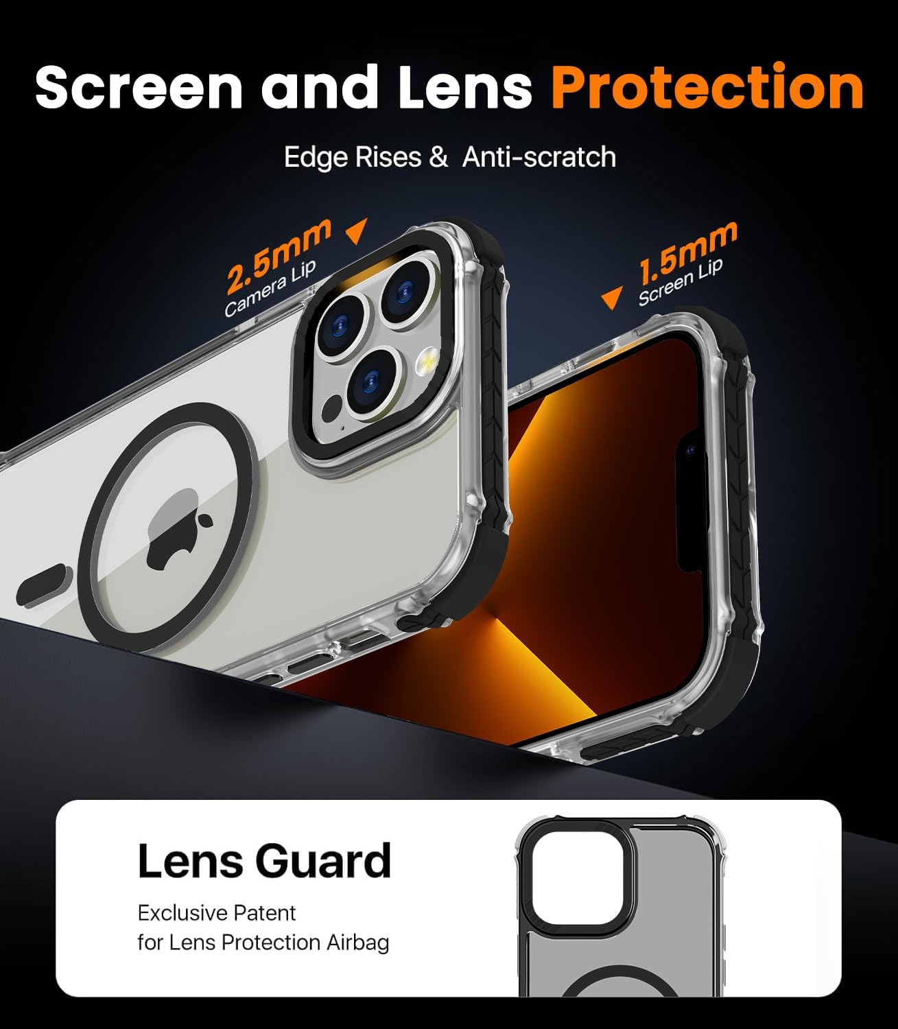 Thumbnail 6 de DEERLAMN Strong Magnetic Case for iPhone 15 Pro Max (6.7-inch) with MagSafe compatibility