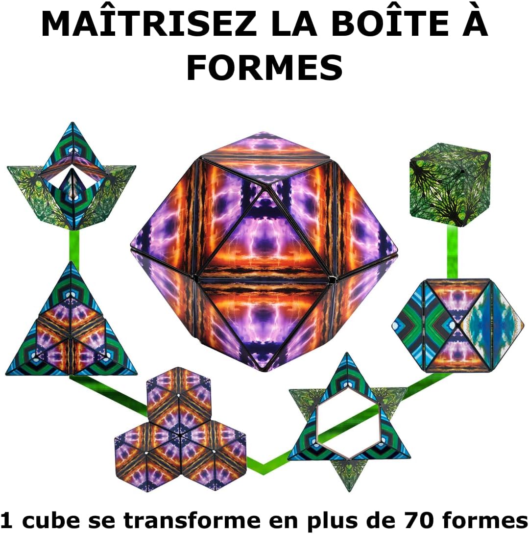Detalle 2 de Shashibo Cube Transformable 36 aimants 🧩