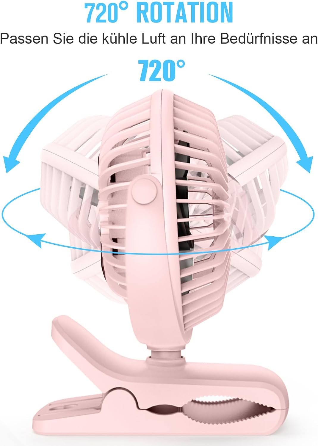 Thumbnail 5 de HONYIN Mini Ventilator Clip 720°