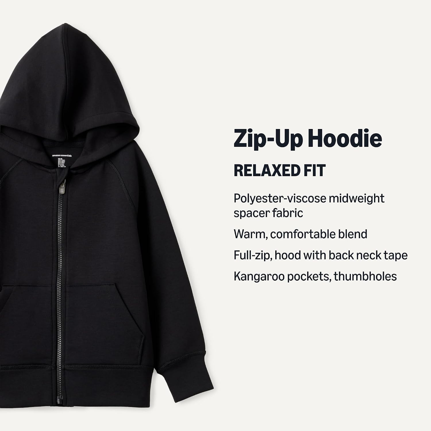 Thumbnail 1 de Amazon Essentials Kids Full-Zip Hoodie Sports Sweatshirt