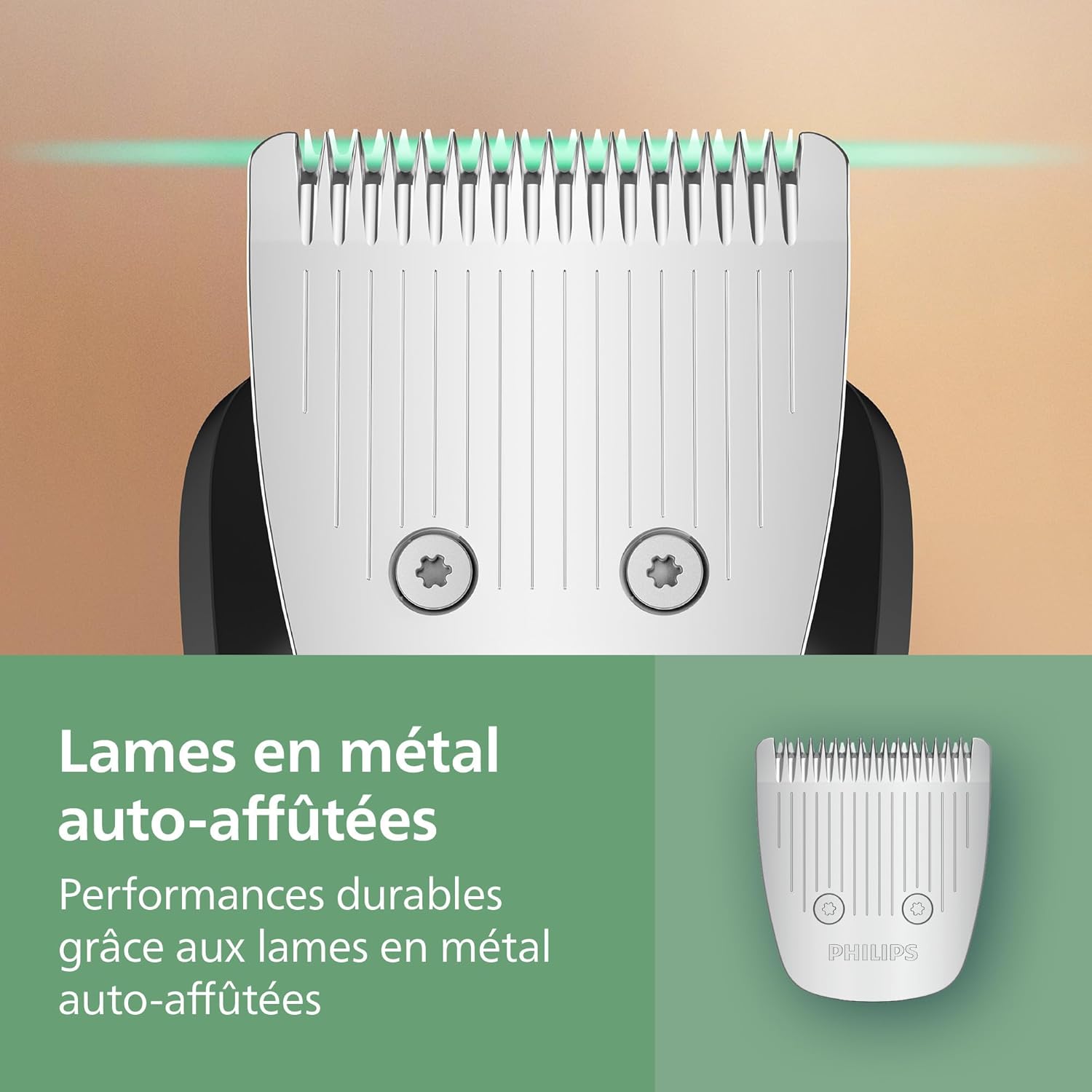 Detalle de Philips Multigroom série 5000 MG5918/15 – Tondeuse tout-en-un 10 accessoires