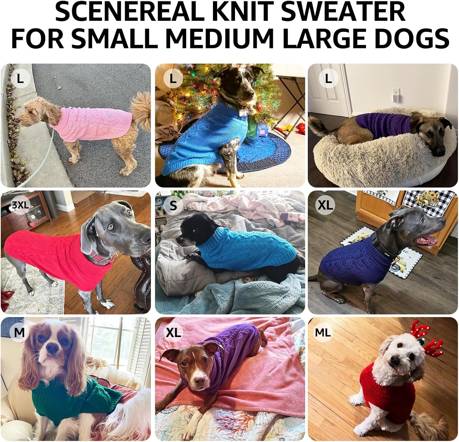 Thumbnail 6 de SCENEREAL Dog Sweater, Size L