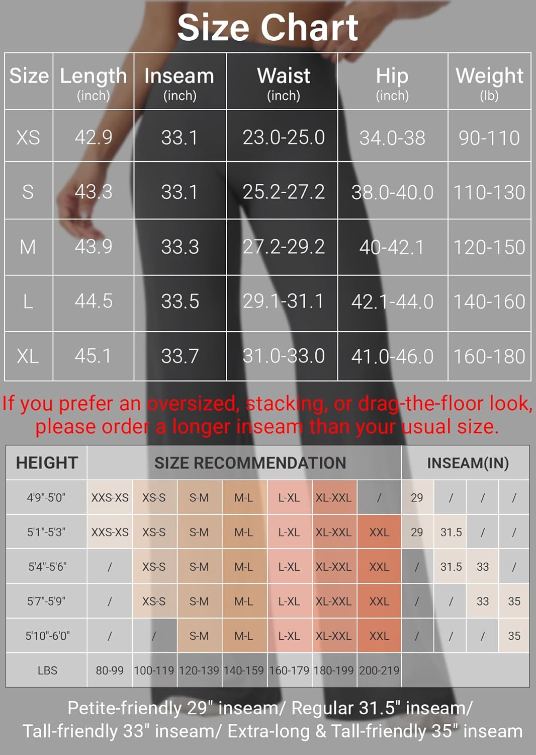 Thumbnail 4 de YEOREO Women's Seamless Front Leggings – High-Waist Training Tights with Multiple Inseam Options