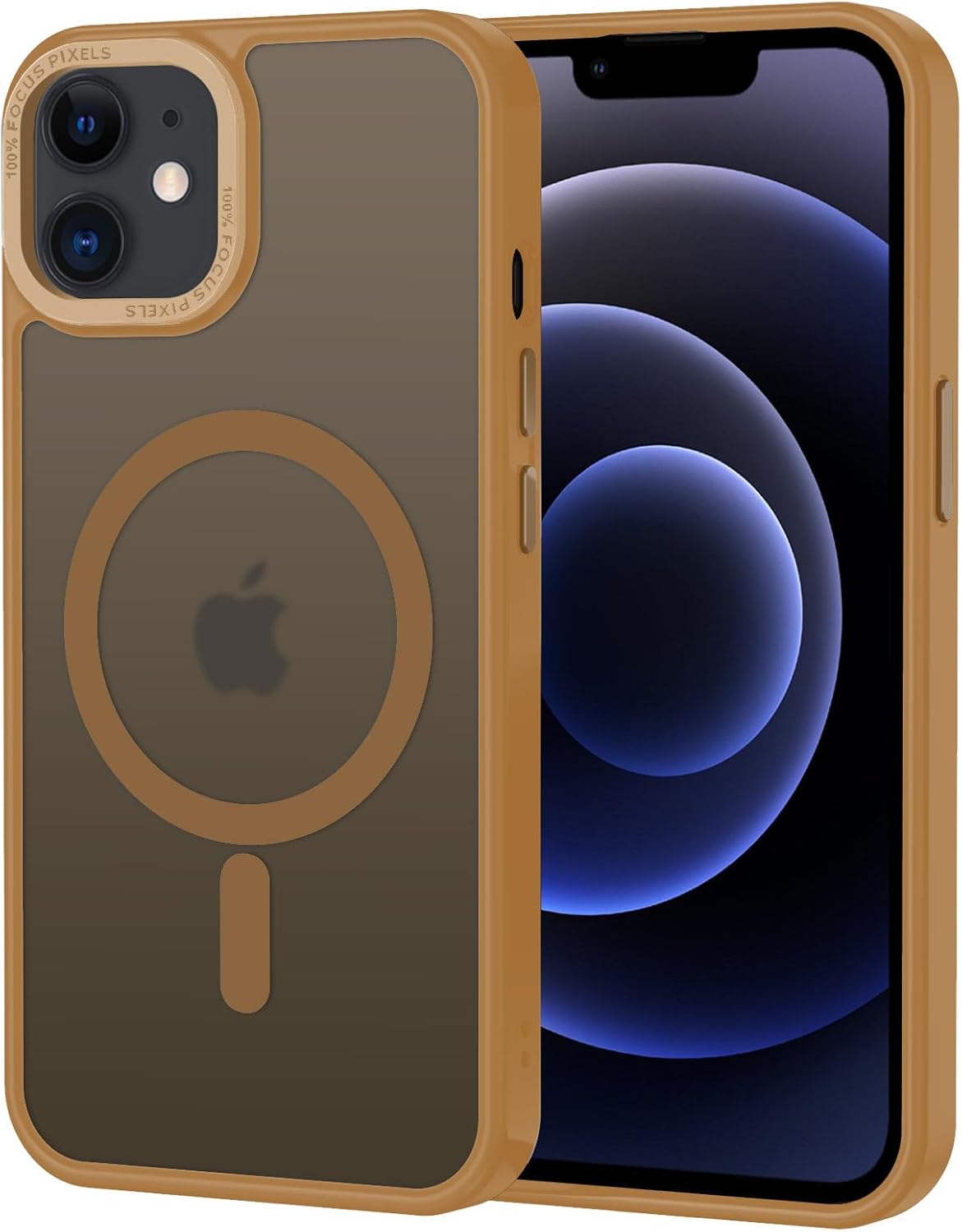 Detalle de XTCASE Coque Magnétique pour iPhone 12 – Translucide Mat, Protection TPU/PC, MagSafe