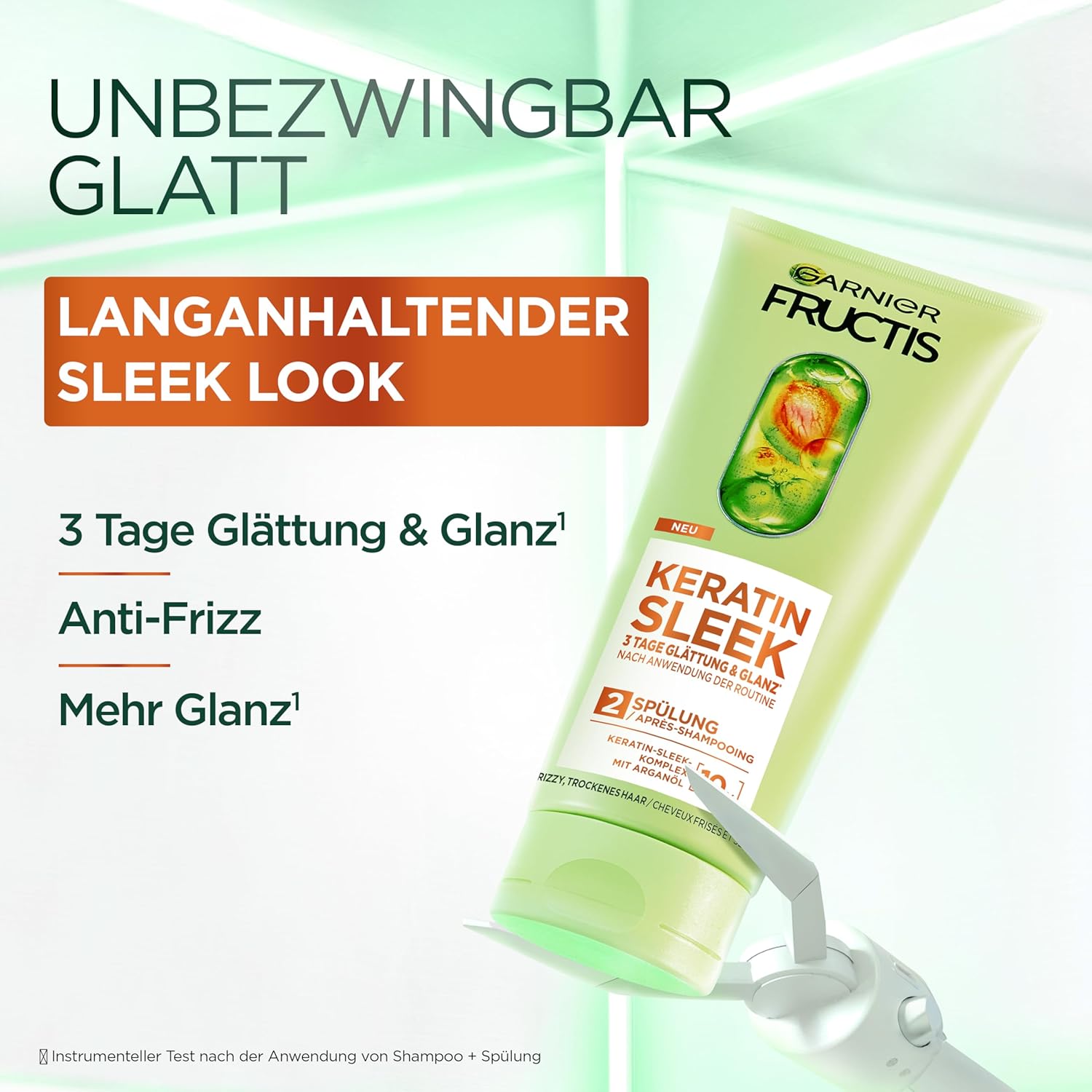 Thumbnail 2 de Garnier Fructis Keratin Sleek 4-tlg Haarpflegeset – Glättung mit Keratin-Komplex und Arganöl