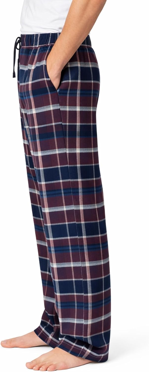 Thumbnail 1 de Xact Mens Soft Flannel Check Long Pyjama Bottoms with Side Pockets (Regular Fit)