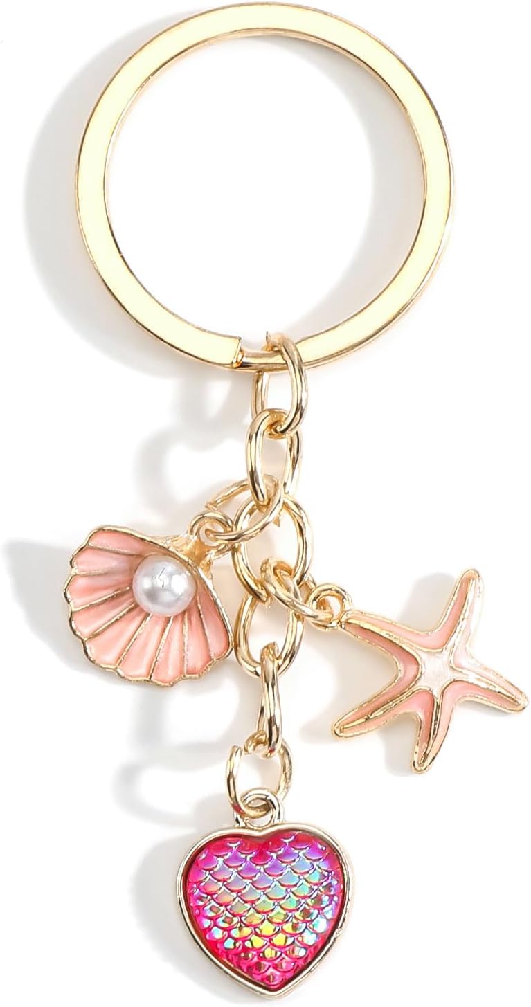 Thumbnail 4 de Tranbath Sea Star & Shell Keychain: Cute Nautical Bag Charm