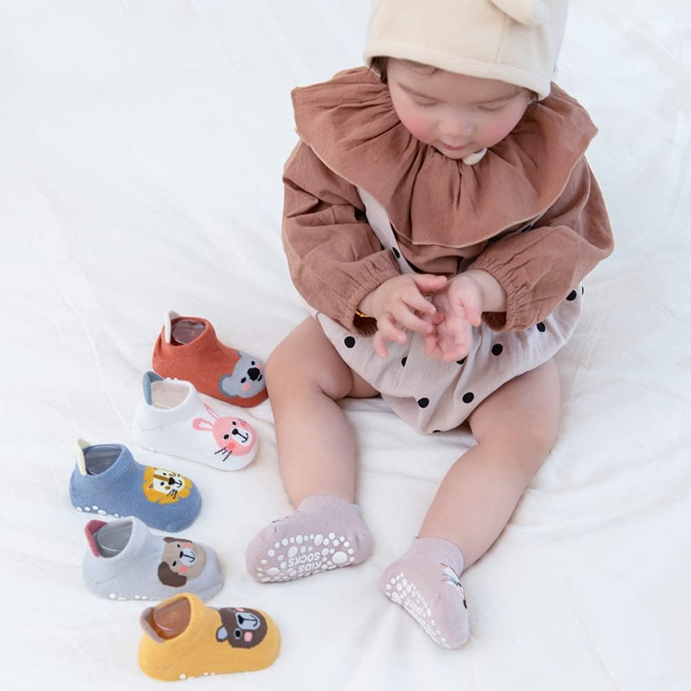 Thumbnail 2 de Exemaba Baby Non Slip Grips Ankle Socks 5 Pairs