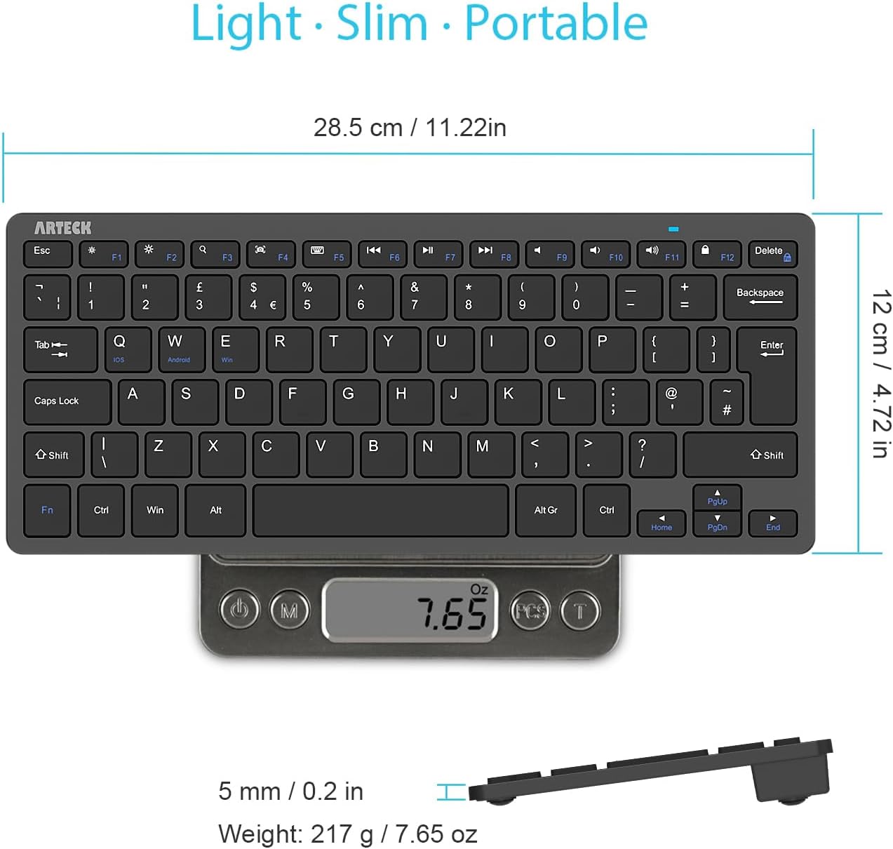 Thumbnail 5 de Arteck Ultra-Slim Bluetooth Keyboard 10.2-inch ⌨