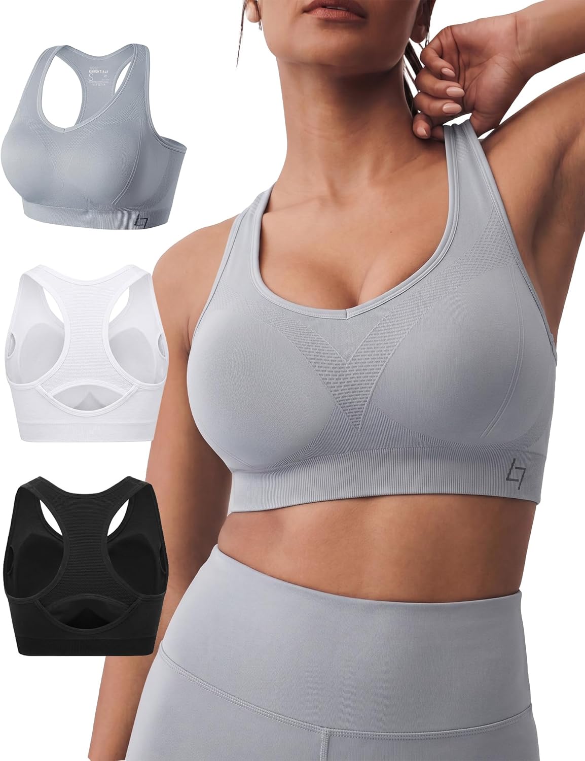 Thumbnail 6 de FITTIN Racerback Sports Bra for Women – Padded, Seamless Support for Yoga, Workout & Plus Size