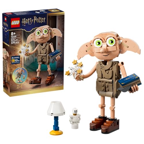 Detalle de LEGO Harry Potter 76469 2-in-1 Dobby the Free Elf and Kreacher Model Kit