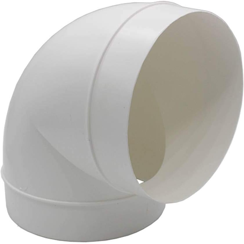 Kair 90 Degree Elbow Bend 150mm (6 inch) Plastic Ducting Joint