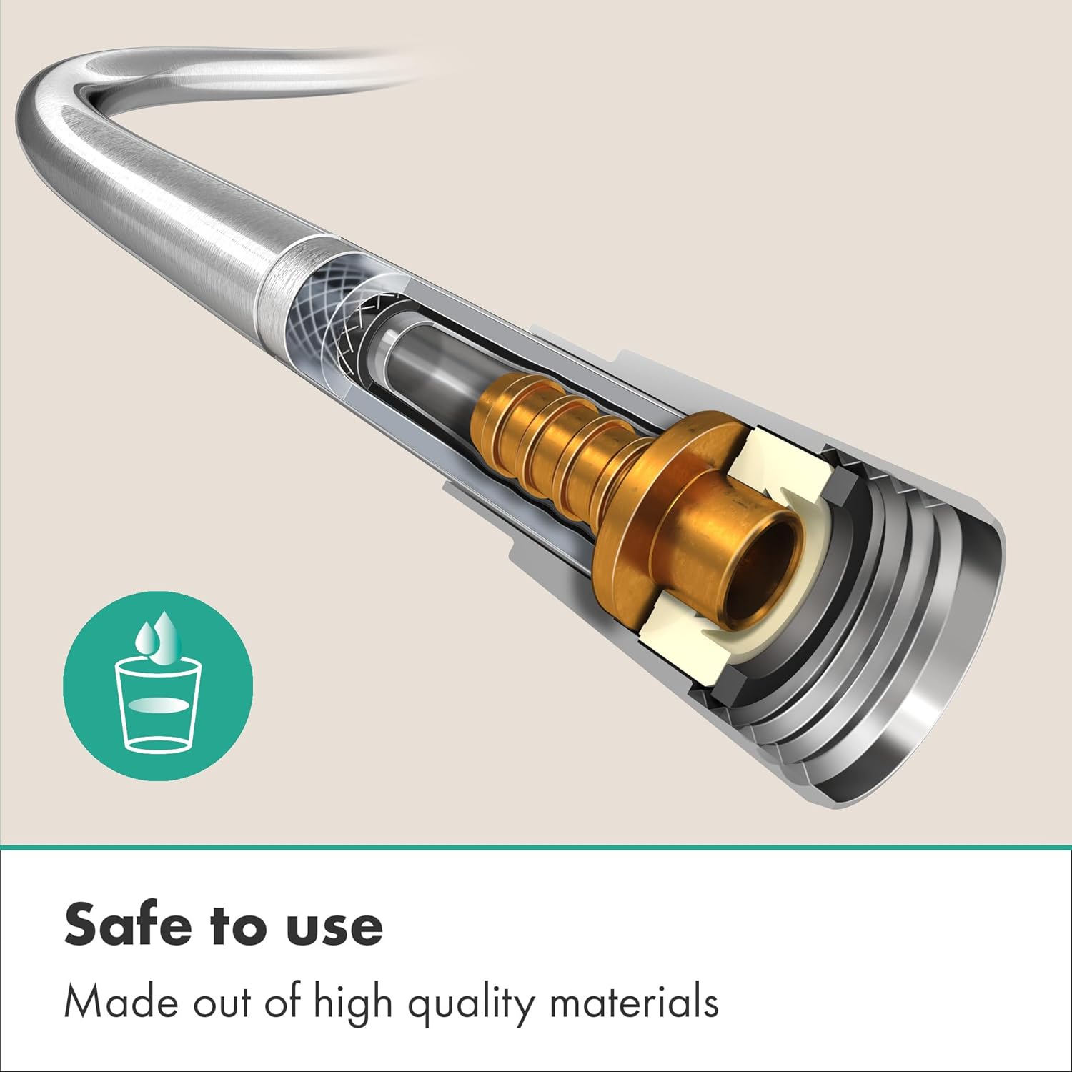 Thumbnail 4 de Hansgrohe Isiflex — Flexible de douche universel 1,60 m