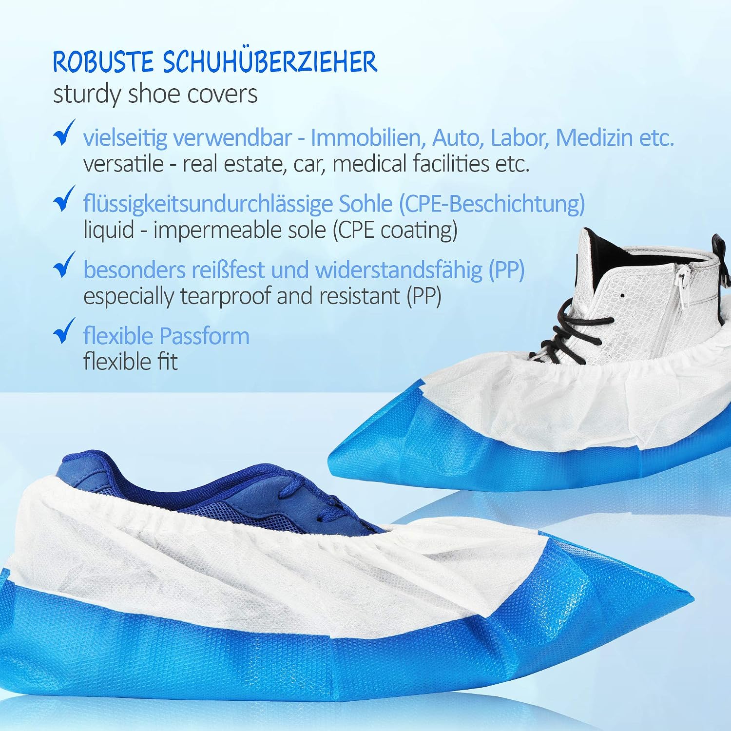 Detalle de COM-FOUR 50x surchaussures réutilisables 11,9 g