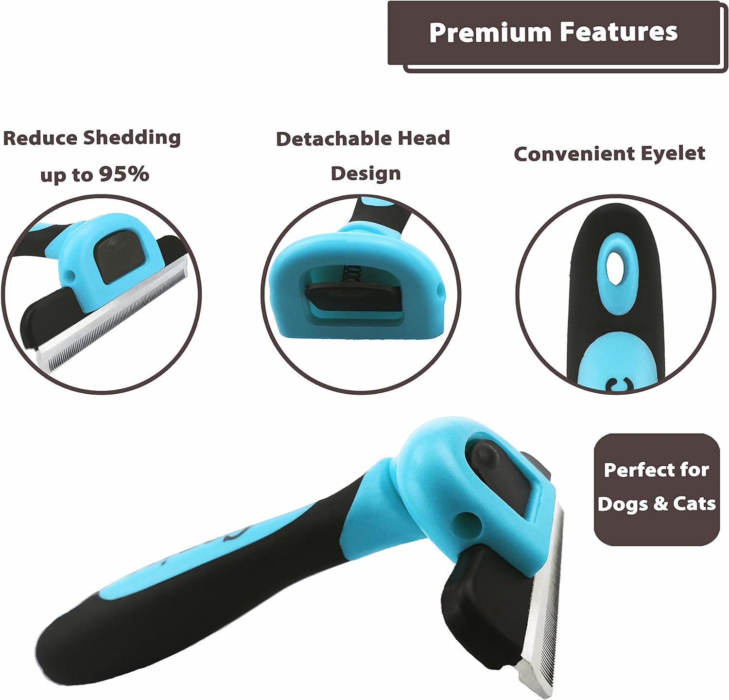Detalle de gonicc Peine deshedding para perros y gatos 95%