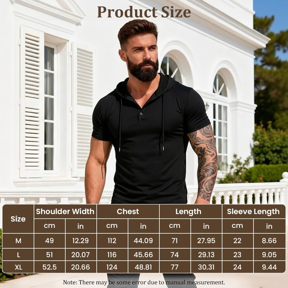 Thumbnail 3 de BSBUY kortärmad träningströja med huva i stretchig polyester