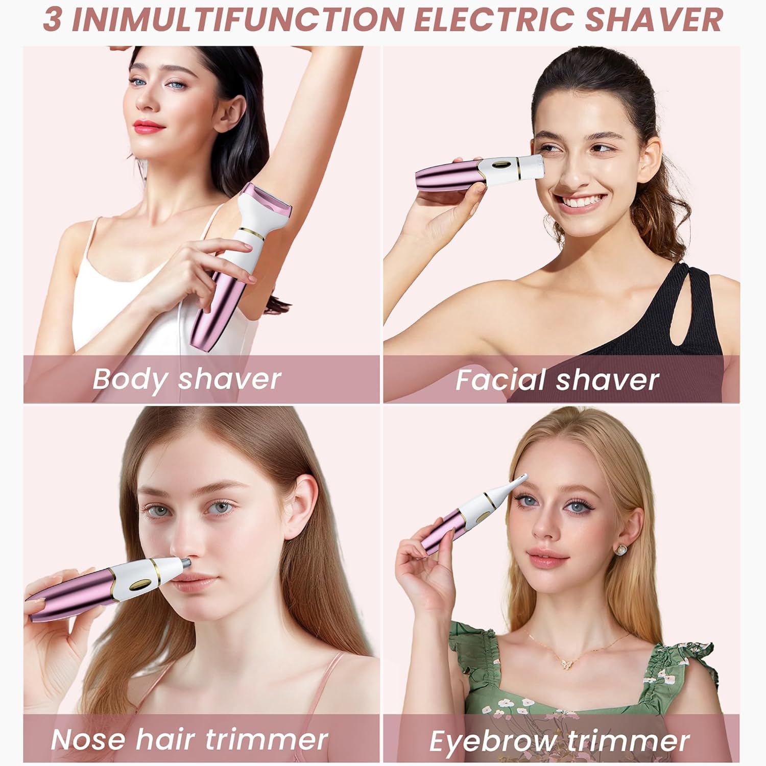 Thumbnail 6 de PKBD 4 in 1 Electric Lady Shaver for Bikini trim 🎀