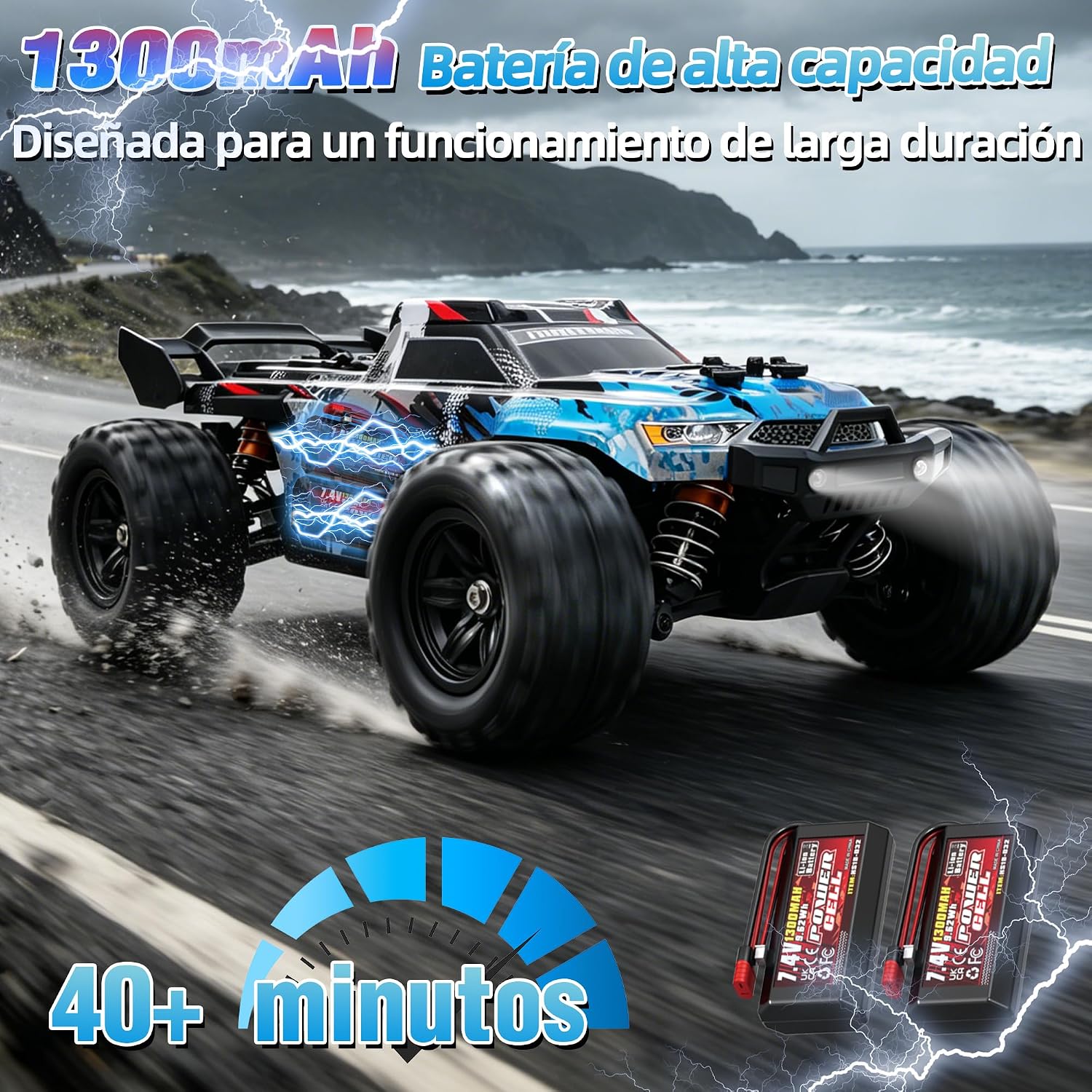 Thumbnail 3 de JOYTREKY Ferngesteuertes Auto 1:18 4WD – Blau, Hochgeschwindigkeit, Offroad