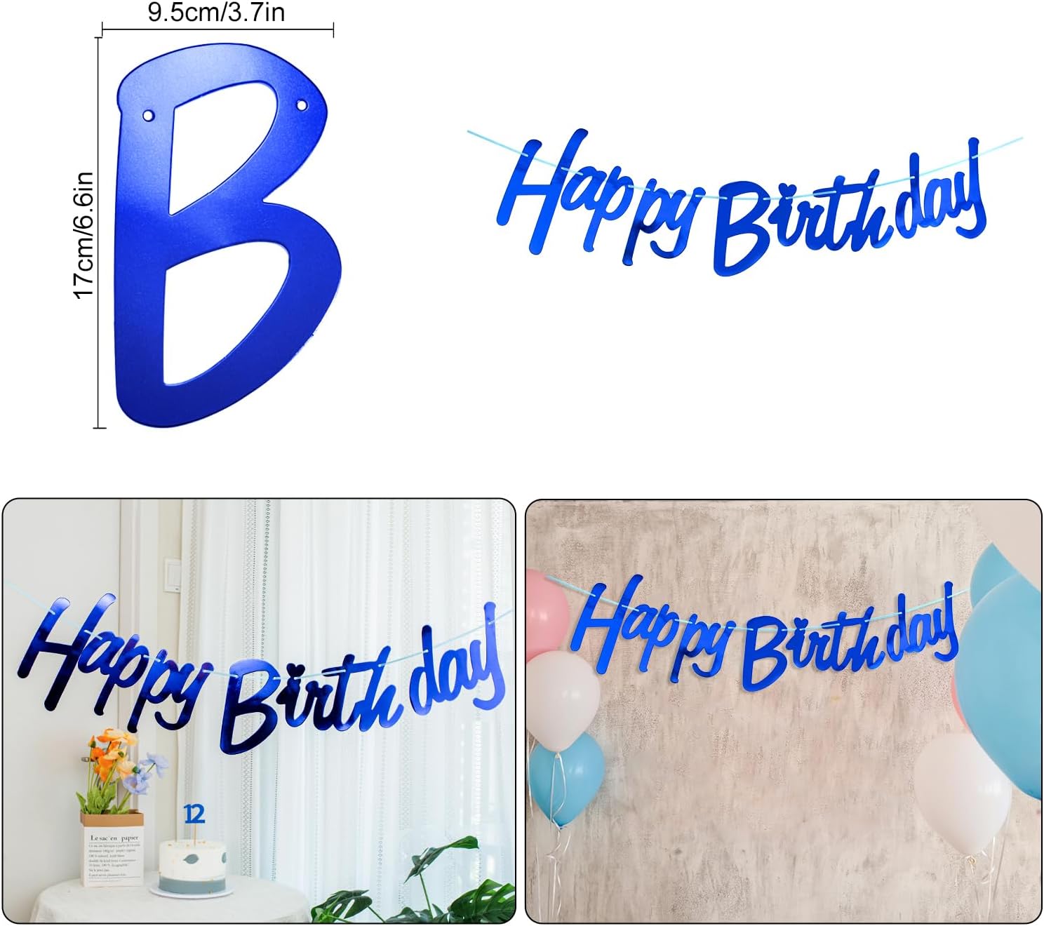 Detalle 2 de 70. Geburtstag Ballon Set Marineblau đ