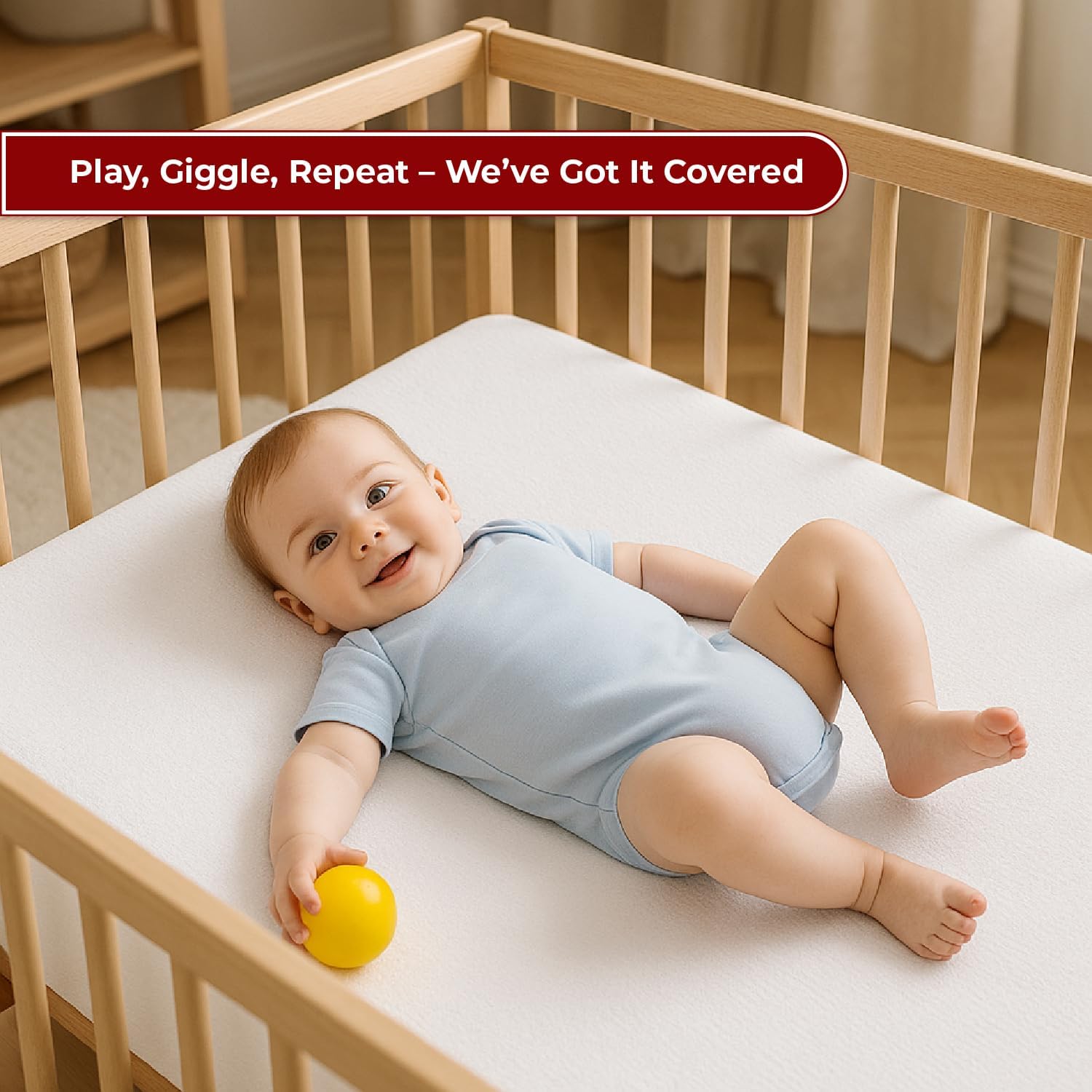 Thumbnail 5 de Crib mattress protector 2 pack, 50x85cm