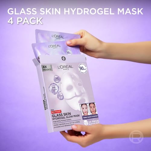 Thumbnail 8 de L'Oreal Paris Glass Skin Hydrogel Masks | Korean-Inspired, 4 Pcs