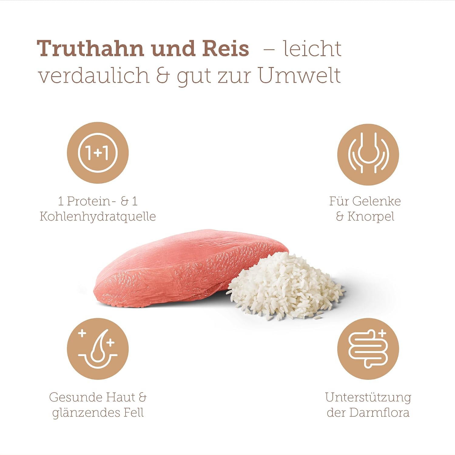 Detalle 2 de MERA Pure Sensitive Puppy mit Truthahn und Reis – glutenfreies, leicht verdauliches Welpen-Trockenfutter (4 kg)